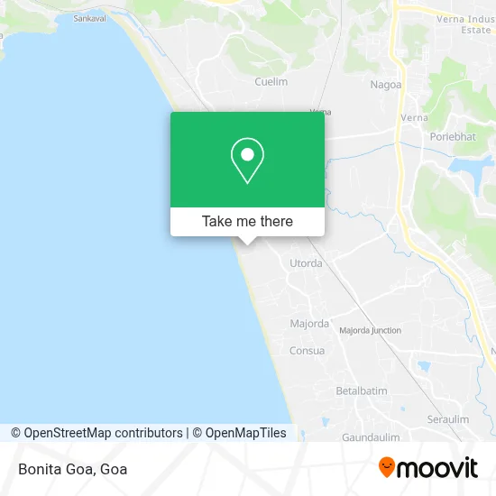 Bonita Goa map