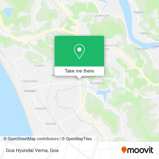 Goa Hyundai Verna map