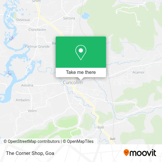 The Corner Shop map