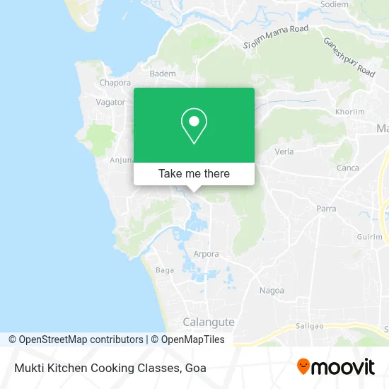 Mukti Kitchen Cooking Classes map
