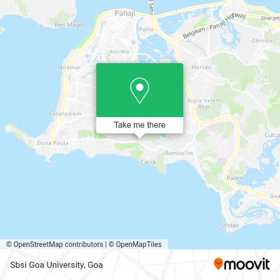Sbsi Goa University map