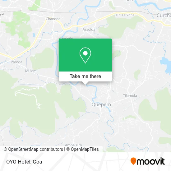 Oyo Hotel map