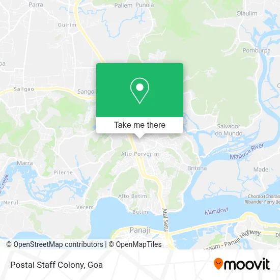 Postal Staff Colony map