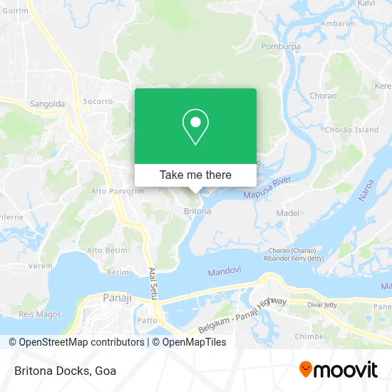 Britona Docks map