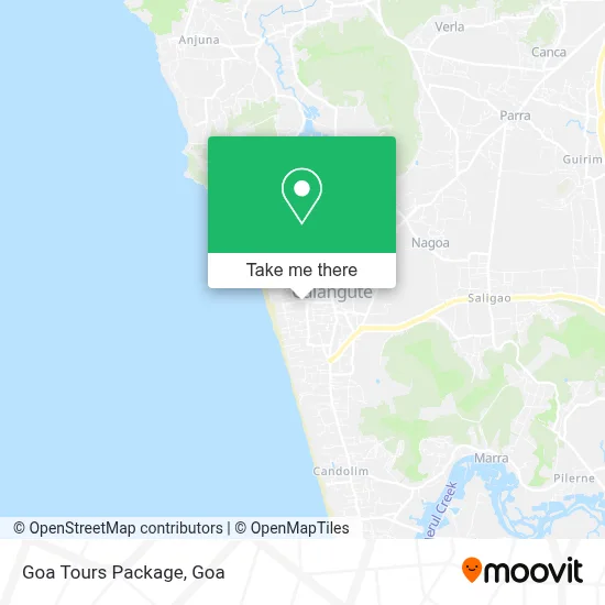 Goa Tours Package map