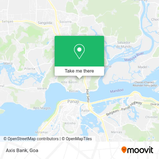 Axis Bank map