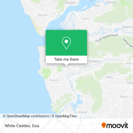 White Castles map
