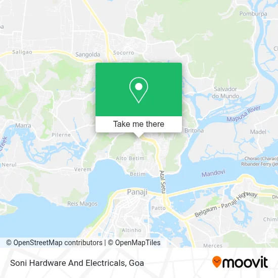 Soni Hardware And Electricals map