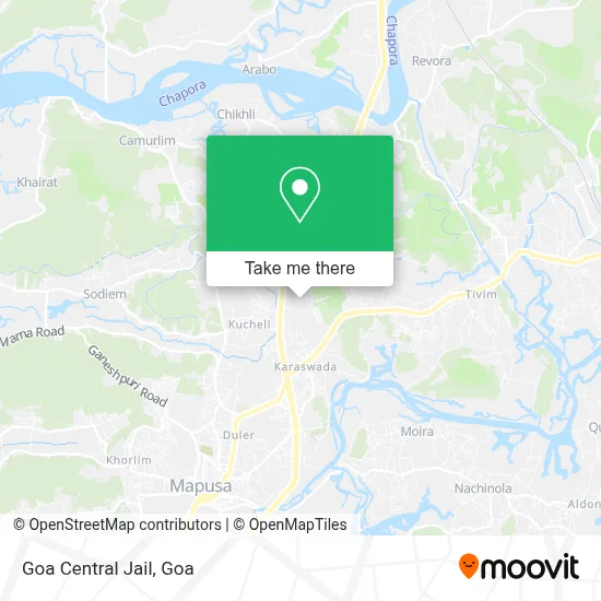 Goa Central Jail map
