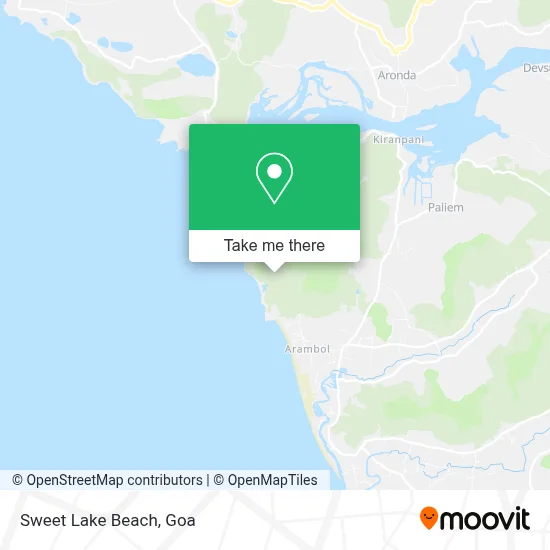 Sweet Lake Beach map