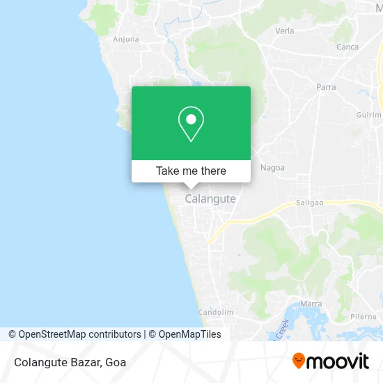 Colangute Bazar map