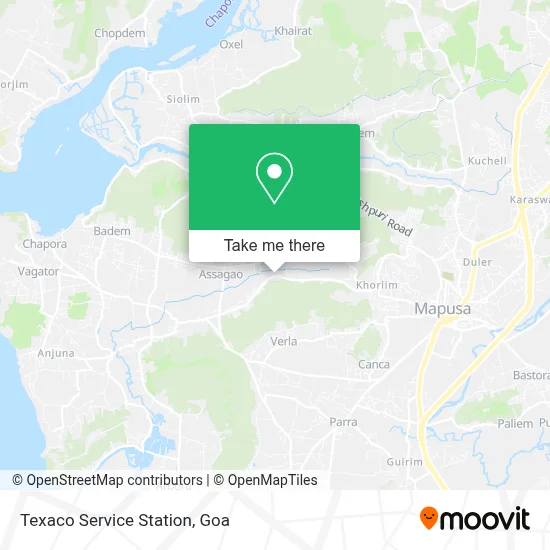 Texaco Service Station map