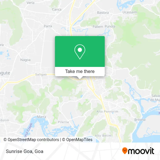Sunrise Goa map