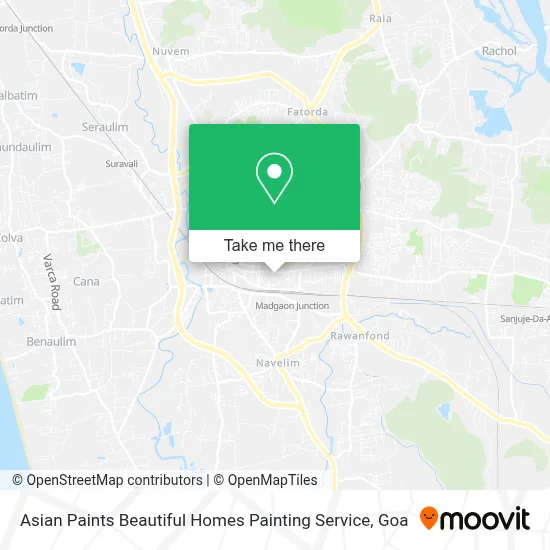 Asian Paints Beautiful Homes Painting Service map
