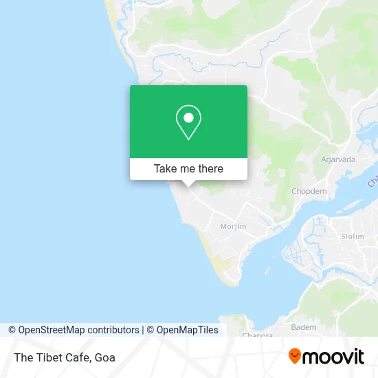 The Tibet Cafe map