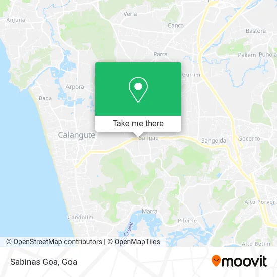 Sabinas Goa map