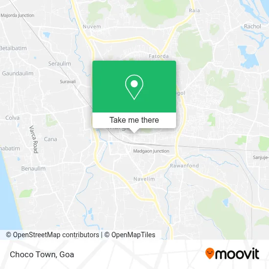 Choco Town map