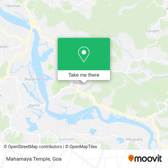 Mahamaya Temple map