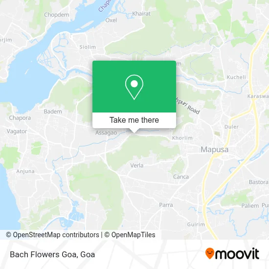 Bach Flowers Goa map