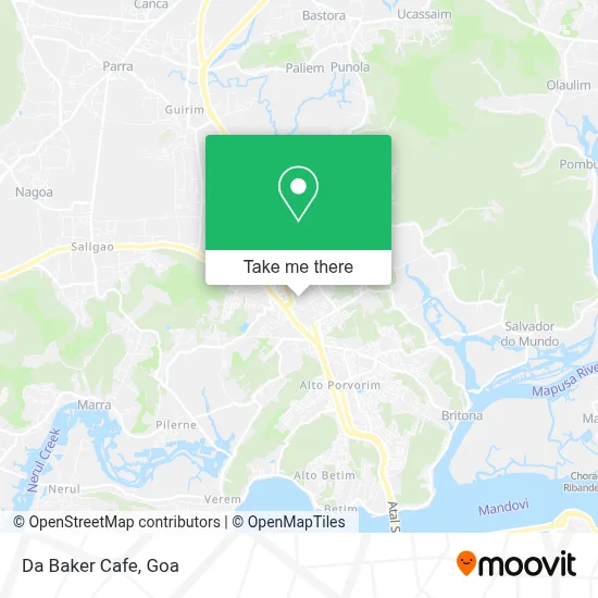 Da Baker Cafe map
