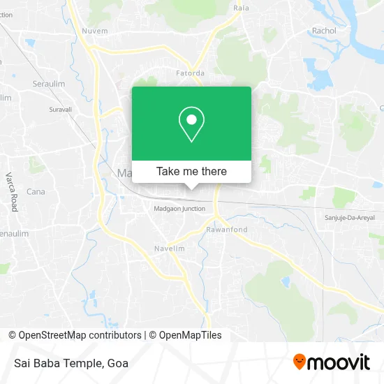 Sai Baba Temple map