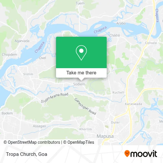 Tropa Church map