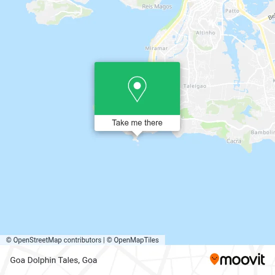 Goa Dolphin Tales map