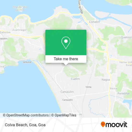 Colva Beach, Goa map