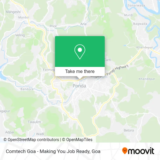 Comtech Goa  - Making You Job Ready map