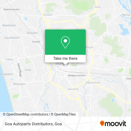 Goa Autoparts Distributors map