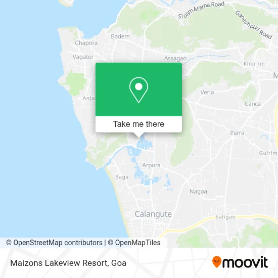 Maizons Lakeview Resort map