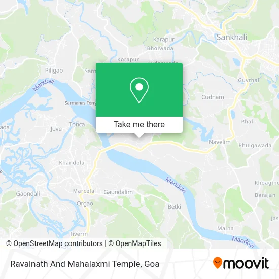 Ravalnath And Mahalaxmi Temple map
