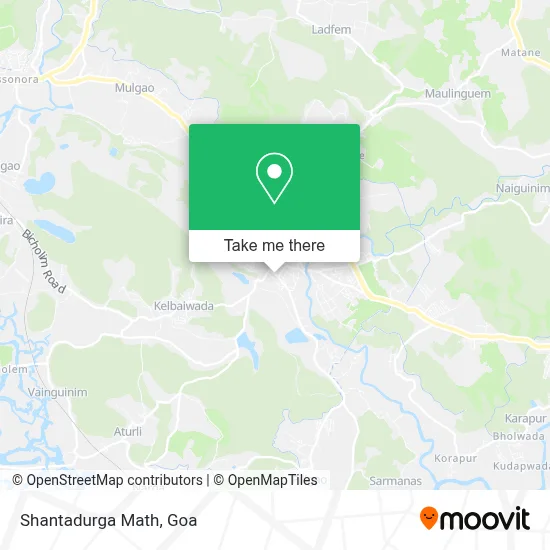 Shantadurga Math map