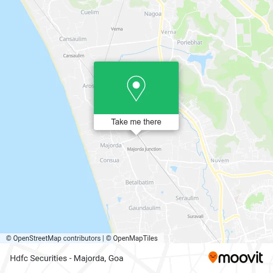 Hdfc Securities - Majorda map