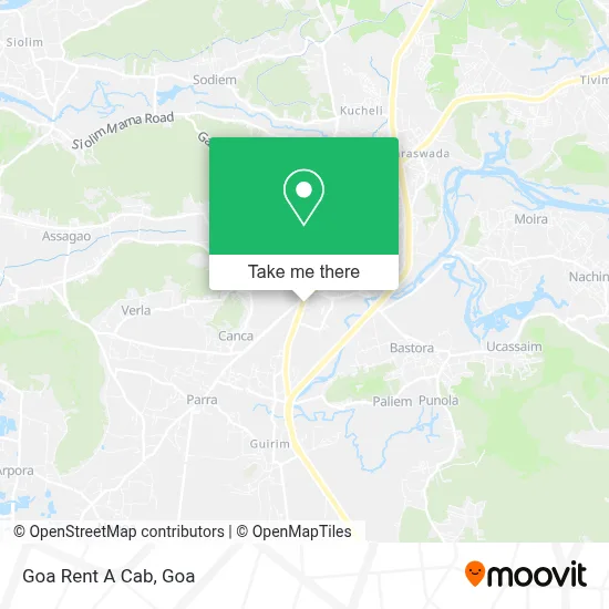 Goa Rent A Cab map