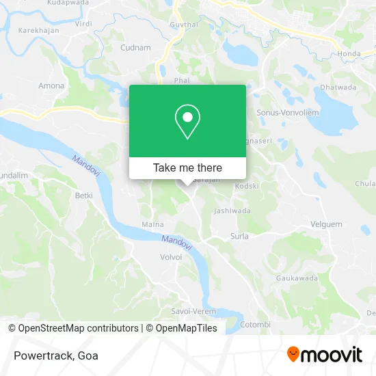 Powertrack map