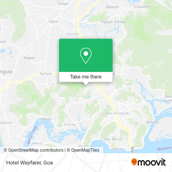 Hotel Wayfarer map