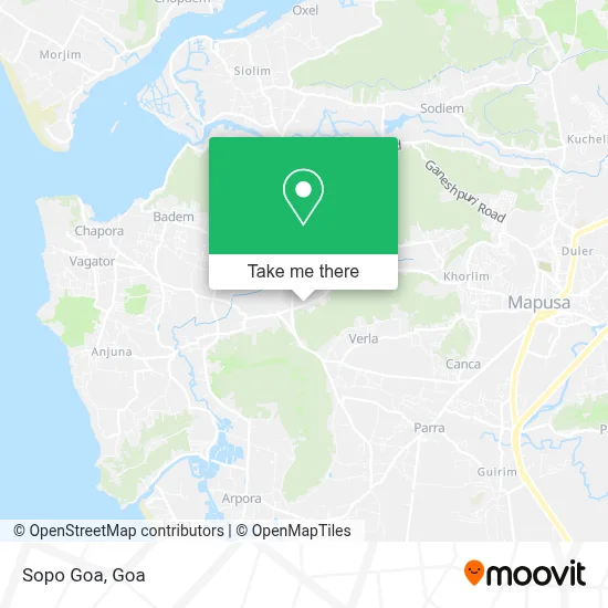 Sopo Goa map
