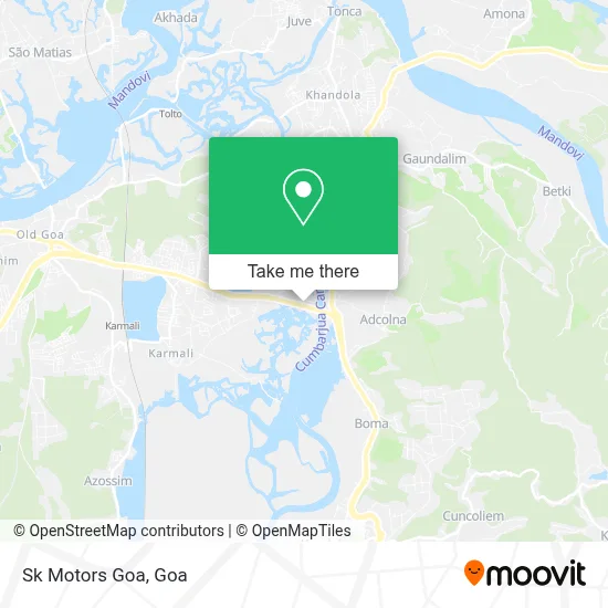 Sk Motors Goa map