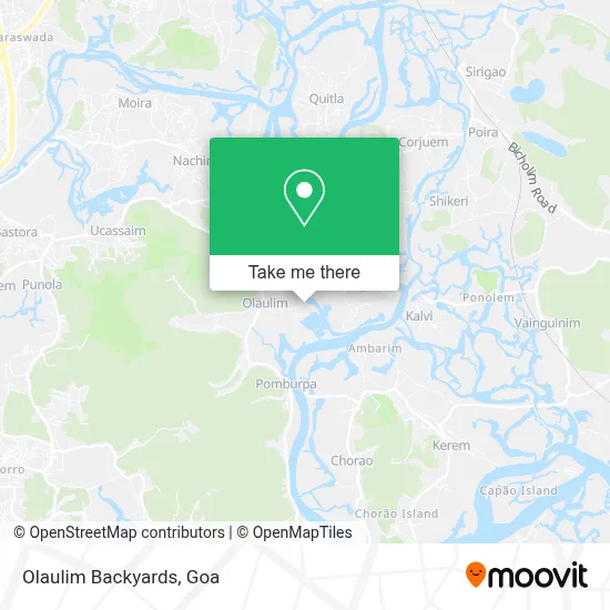 Olaulim Backyards map