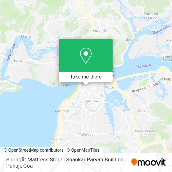 Springfit Mattress Store | Shankar Parvati Building, Panaji map