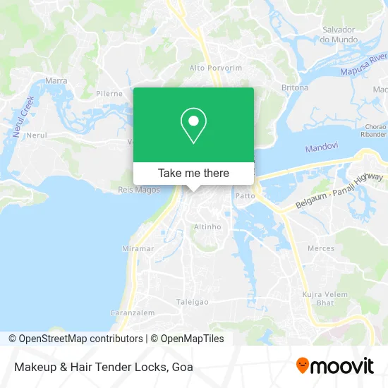 Makeup & Hair Tender Locks map