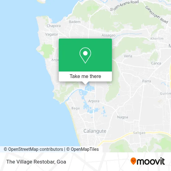 The Village Restobar map