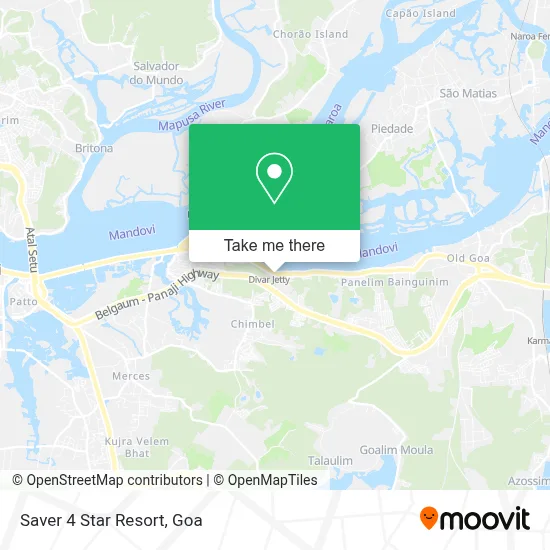 Saver 4 Star Resort map