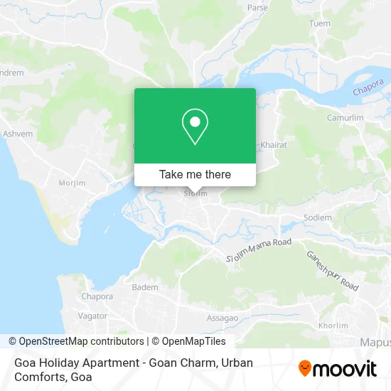 Goa Holiday Apartment - Goan Charm, Urban Comforts map