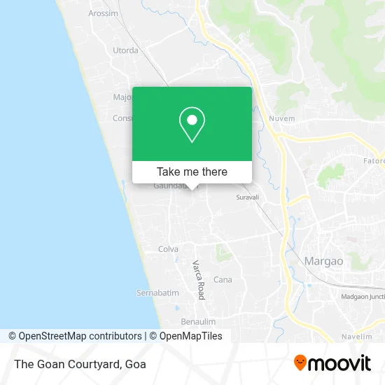 The Goan Courtyard map