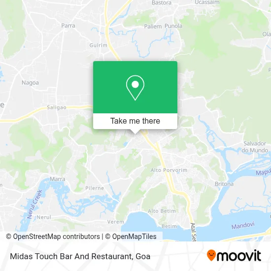 Midas Touch Bar And Restaurant map