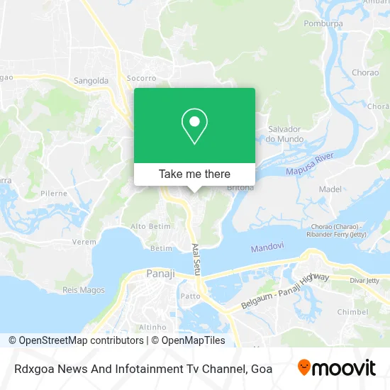 Rdxgoa News And Infotainment Tv Channel map