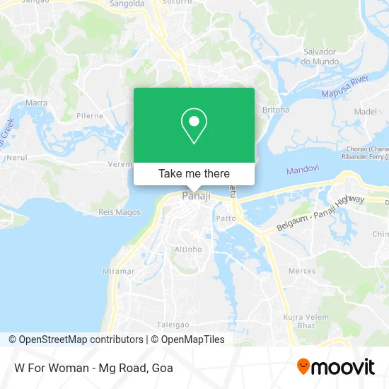 W For Woman - Mg Road map