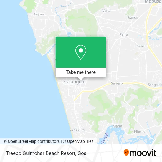 Treebo Gulmohar Beach Resort map
